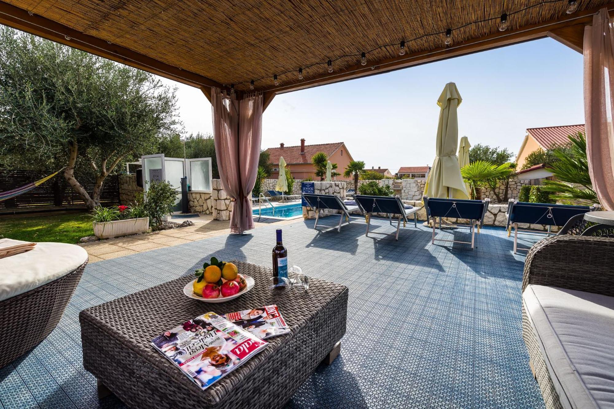 Villa Dalmatina Zadar Mit Pool Экстерьер фото